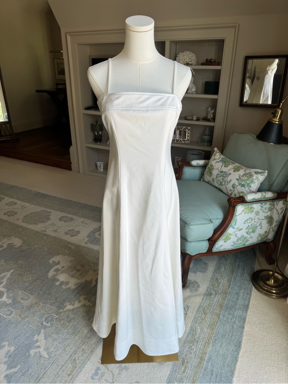 Jonathan Simkhai White Spaghetti-Strap Maxi Dress